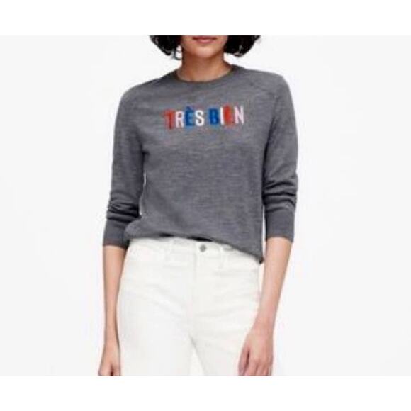 J. Crew Trés Bien Extra Fine Merino Wool Sweater Size XXS - Picture 3 of 6
